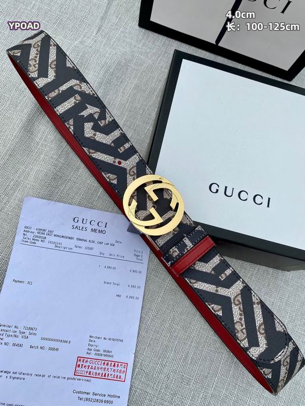Gucci belt 40mmX100-125cm 8L23
